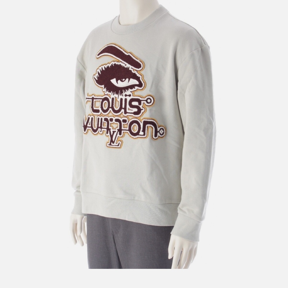 Louis Vuitton Gray Eye Motif Sweater